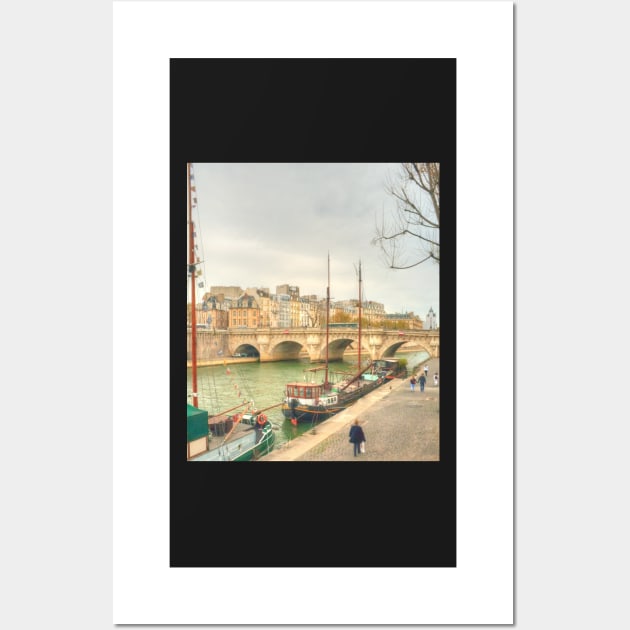 Boats & Pont Neuf Wall Art by Michaelm43